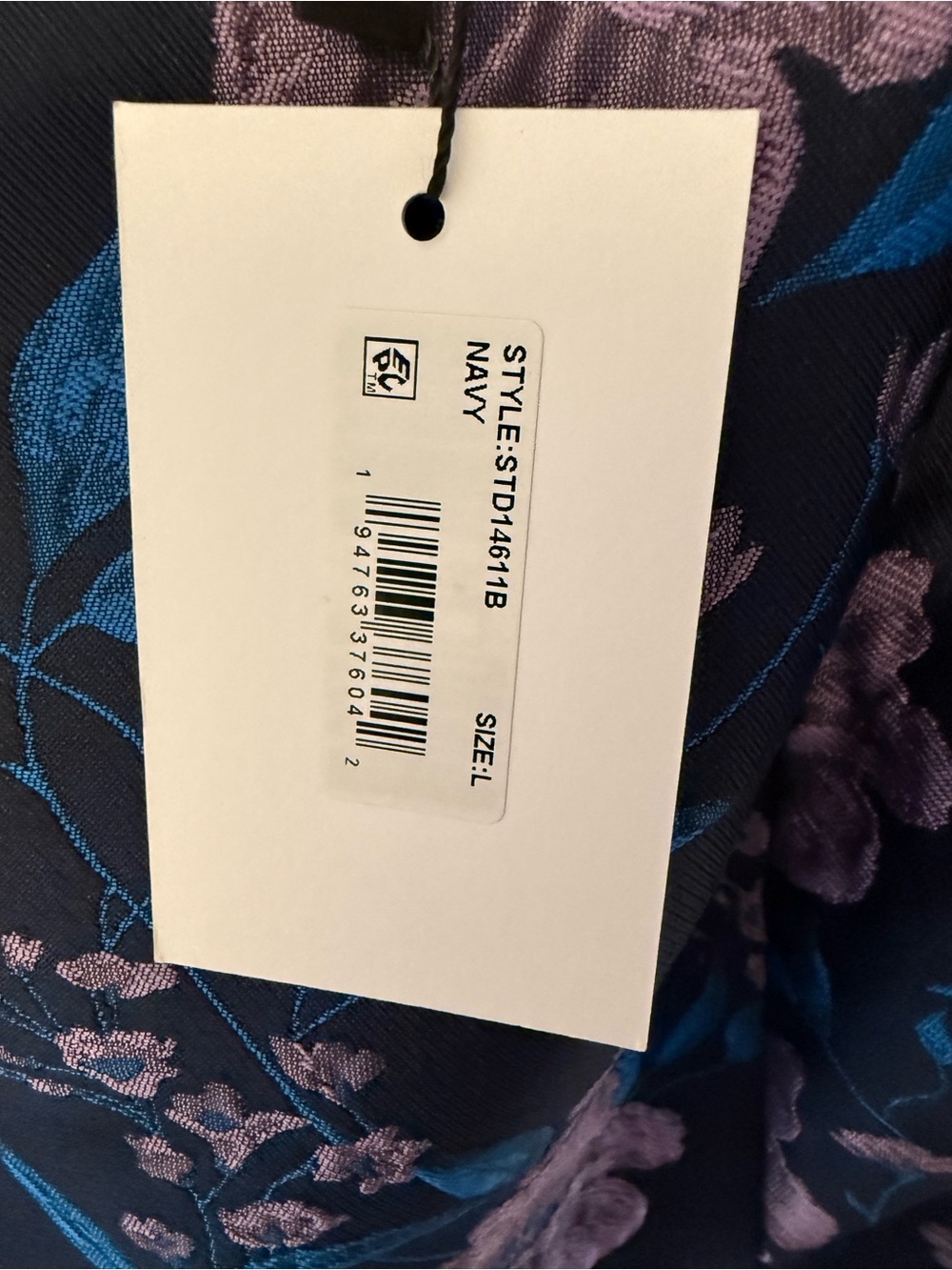 NWT Sugarlips Floral Jacquard Tie-Shoulder Pleated Midi Dress - Picture 13 of 15